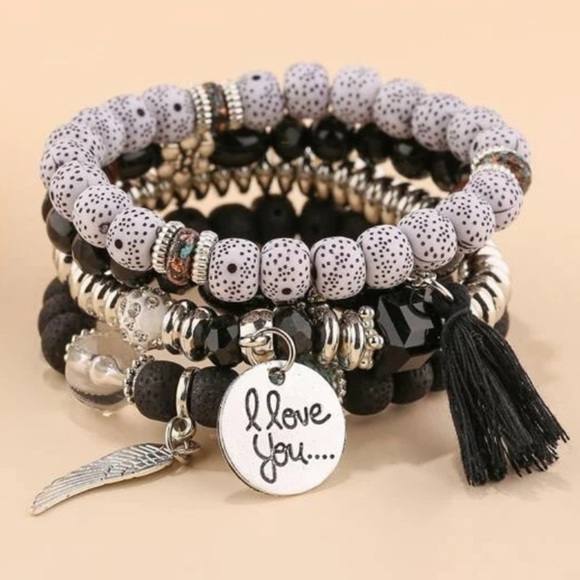 Boho Stacked Bracelets - Picture 1 of 4